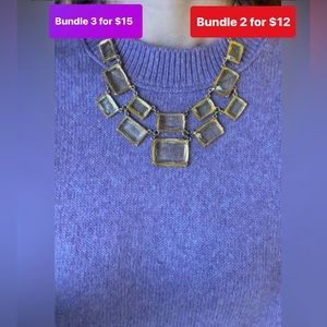 Beautiful Francesca’s Square Crystal Statement Necklace